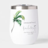 Palm Tree Wasserfarbe Personalisiert Bachelorette (Vorderseite)