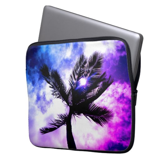 Palm Tree Waterproof Laptop Sleeve (P & B Edition) (Vorderseite Links)