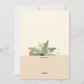 Palm Tree Weihnachtskarte Feiertagskarte (Rückseite)