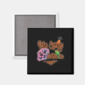Palm Tree Weihnachtsmann Surft Sommer Weihnachten Magnet (Vorderseite/Rückseite)