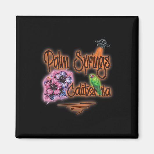 Palm Tree Weihnachtsmann Surft Sommer Weihnachten Magnet (Vorne)