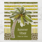 Palm Tree Weinetikett (Einzelnes Label)