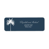 Palm Tree White Blue (Vorne)