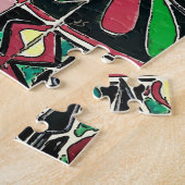 Palm Tree Window, Black Cat Puzzle (Seite)