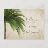 Palm Tree wird meine Einladung zu meiner Bridesmai (Vorderseite)