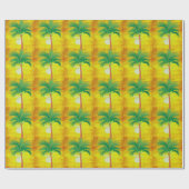 Palm Tree Wrapping Paper Geschenkpapier (Flach)