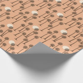 Palm Tree Wüste Sunset Geschenkpapier (Ecke)