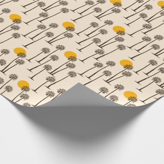 Palm Tree Wüste Sunset Geschenkpapier (Ecke)