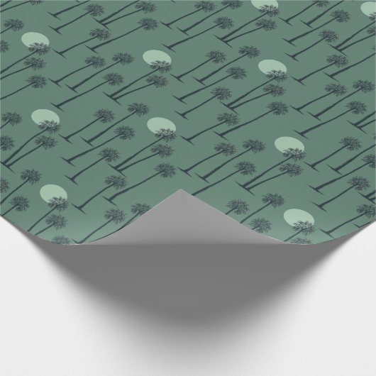 Palm Tree Wüste Sunset Geschenkpapier (Ecke)