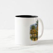 Palm tree zweifarbige tasse (VorderseiteRechts)