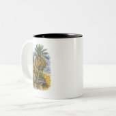 Palm tree zweifarbige tasse (Vorderseite Links)