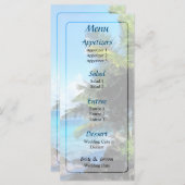 Palm Trees and Beach St. Thomas VI Wedding Menu Menükarte (Vorne/Hinten)