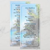 Palm Trees and Beach St. Thomas VI Wedding Program Programm (Vorne/Hinten)