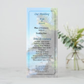 Palm Trees and Beach St. Thomas VI Wedding Program Programm (Stehend Vorderseite)