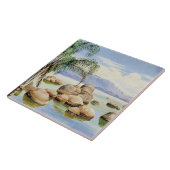 Palm Trees and Boulders, Bay of Rio, Fliese (Seite)