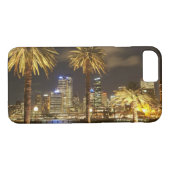 Palm Trees and CBD at Night, Sydney, New South Case-Mate iPhone Hülle (Rückseite (Horizontal))