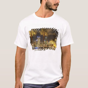 Palm Trees and CBD at Night, Sydney, New South T-Shirt