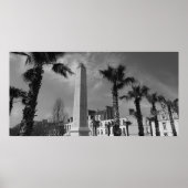 Palm Trees and Obelisk, Boulogne-sur-Mer, Frankrei Poster (Vorne)