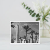 Palm Trees and Obelisk, Boulogne-sur-Mer, Frankrei Postkarte (Stehend Vorderseite)