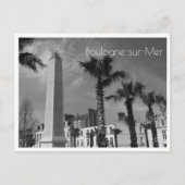 Palm Trees and Obelisk, Boulogne-sur-Mer, Frankrei Postkarte (Vorderseite)