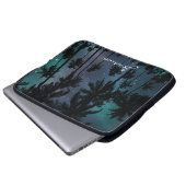 Palm Trees and Starry Night Sky Personalised Laptopschutzhülle (Vorne Knopf)