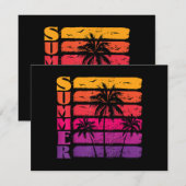 Palm Trees and Sunset Beach Summer (Vorne/Hinten)