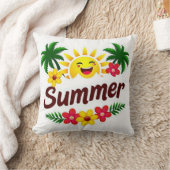 Palm Trees and Sunshine Cushion Kissen (Decke)