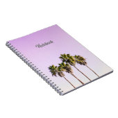 Palm Trees Art Print Spiral Foto Notebook Notizblock (Rechte Seite)