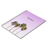 Palm Trees Art Print Spiral Foto Notebook Notizblock (Linke Seite)