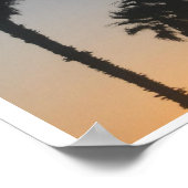 Palm Trees At Sunset Poster (Ecke)