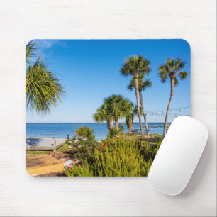 Palm Trees Bayside Morning Mouse Pad Mousepad