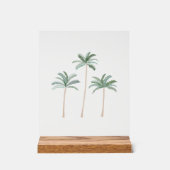 Palm Trees Beach Art Acrylschild (Vorderseite)