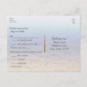Palm Trees Beach Paradise Wedding RSVP Karten (Rückseite)