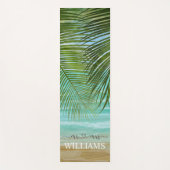 Palm Trees Beach Personalisiert Yoga Mat Yogamatte (Vorderseite)