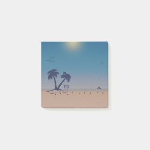 Palm Trees Beach Post-it Klebezettel