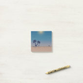 Palm Trees Beach Post-it Klebezettel (Auf Schreibtisch)