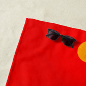 Palm Trees Beach Sommerzeit! Orange Beach Handtuch (Beispiel)