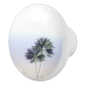 Palm Trees Beach Tropical Nautical Anchor Keramikknauf (Rechts)