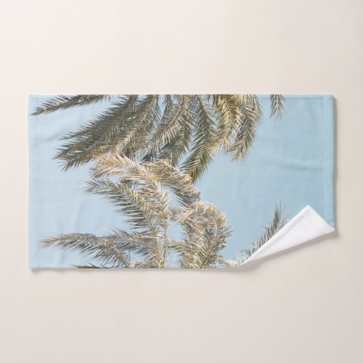 Palm Trees Beauty #4 #tropical #wall #art Badhandtuch Set (Handtuch)