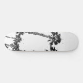 Palm Trees Black & White Vibes #3 #wall #decor Skateboard (Horizontal)
