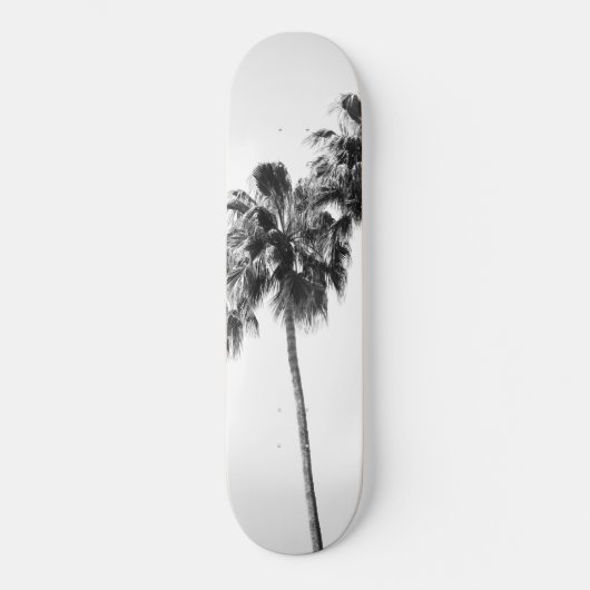 Palm Trees Black & White Vibes #4 #wall #decor Skateboard (Vorderseite)