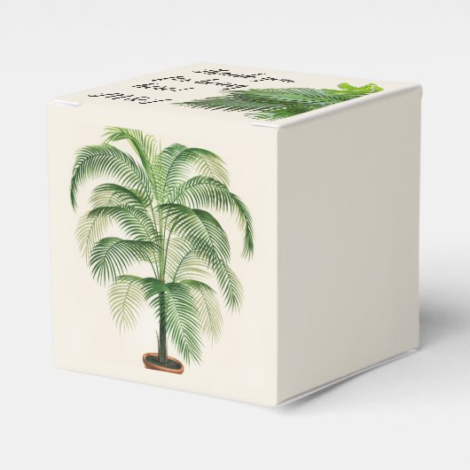 Palm Trees Blätter Personalisiert Gefälligkeitsbox Geschenkschachtel (Vorderseite)