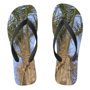 Palm Trees Blue Sky Flip Flops Badesandalen