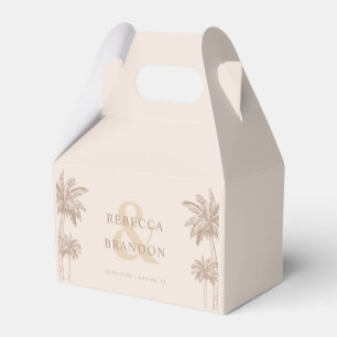 Palm Trees Boho Fall Beach Names Wedding Geschenkschachtel
