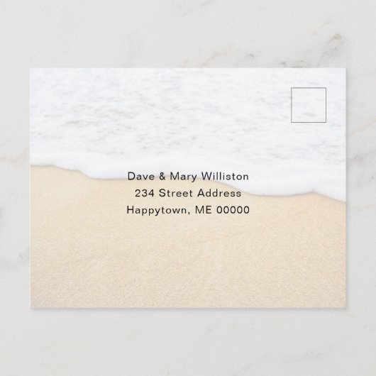 Palm Trees Bright Aqua Warme Weihnachtswünsche Postkarte (Rückseite)