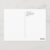 Palm Trees California Wedding Save the Date Postkarte (Rückseite)