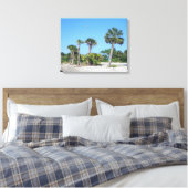 Palm Trees Canvas Print Leinwanddruck (Insitu (Schlafzimmer))