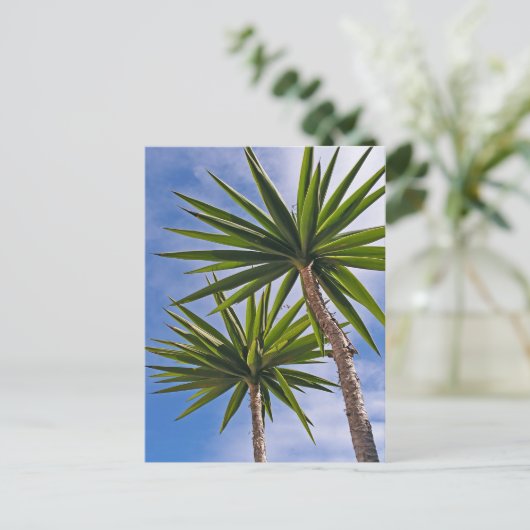 Palm Trees Card Postkarte (Stehend Vorderseite)