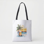 Palm Trees Cold Beer Tasche (Vorderseite)