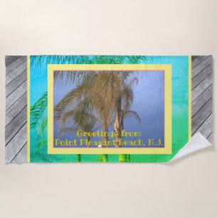 Palm Trees Deck Boards N.J. Strandtuch